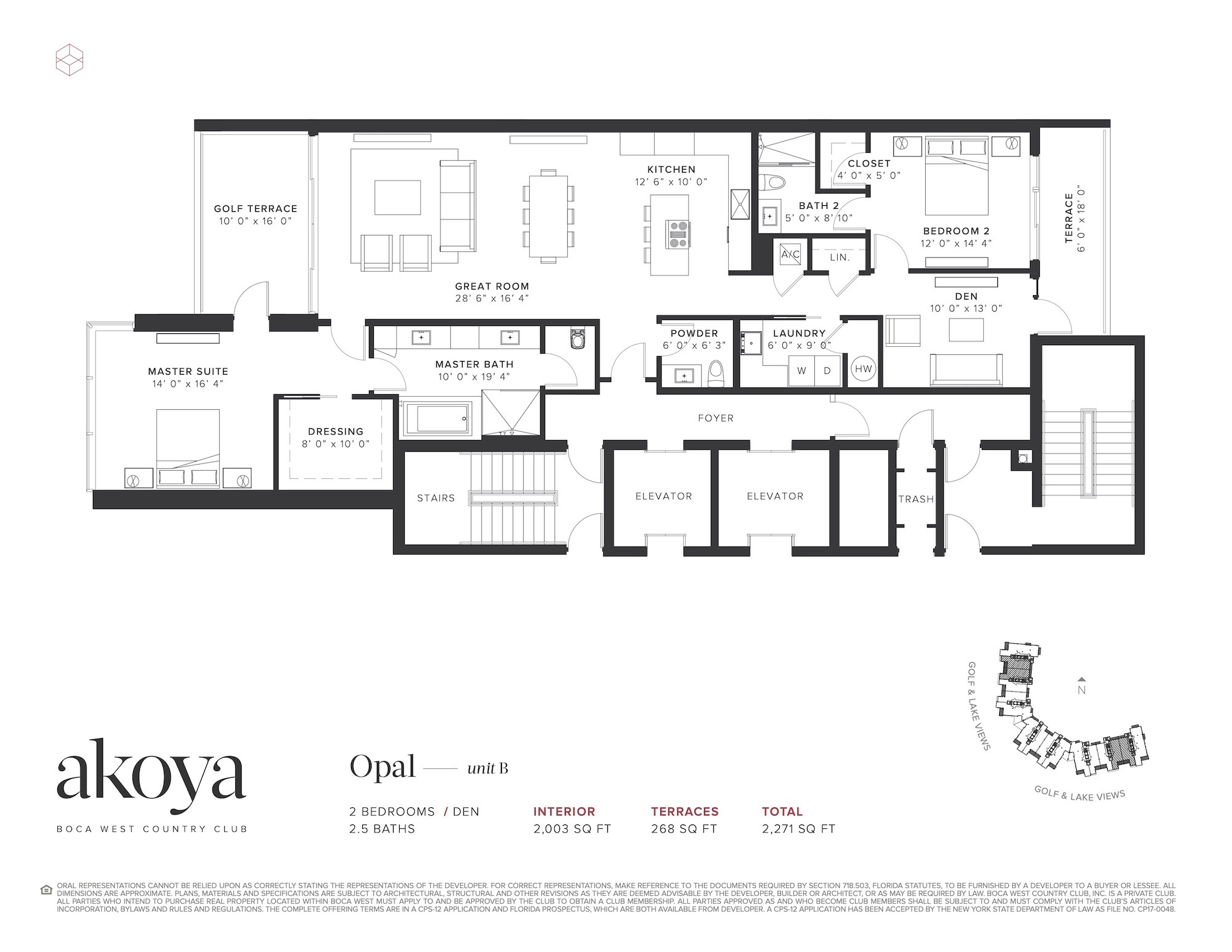 Floor Plan for Akoya Floorplans, Opal