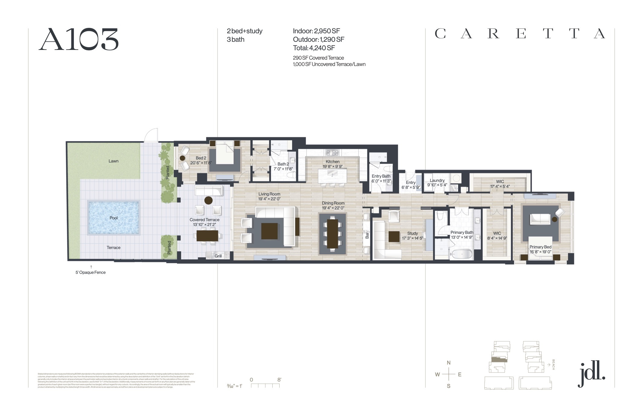 Floor Plan for Caretta Juno Beach Floorplans , A103