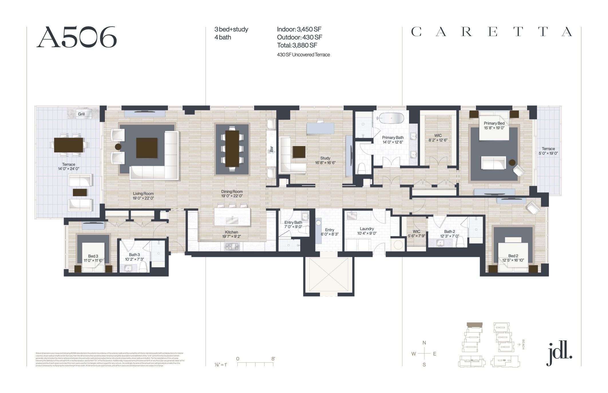 Floor Plan for Caretta Juno Beach Floorplans , A506