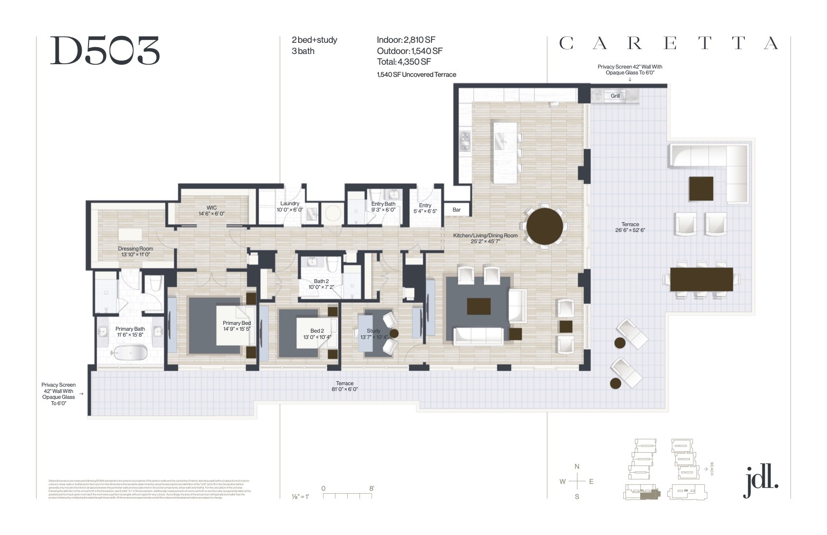 Floor Plan for Caretta Juno Beach Floorplans , D503