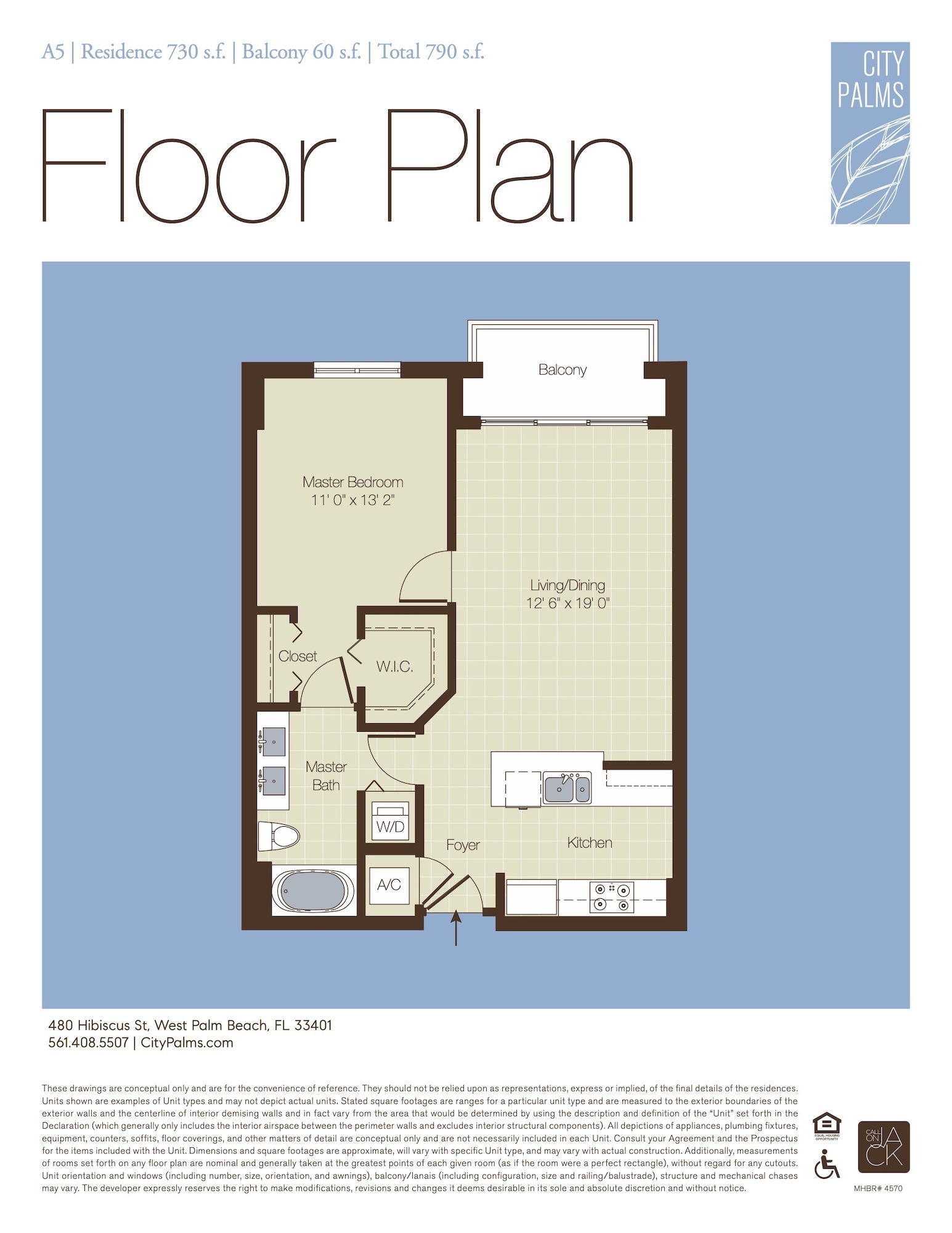 Floor Plan for City Palms Floorplans, A5