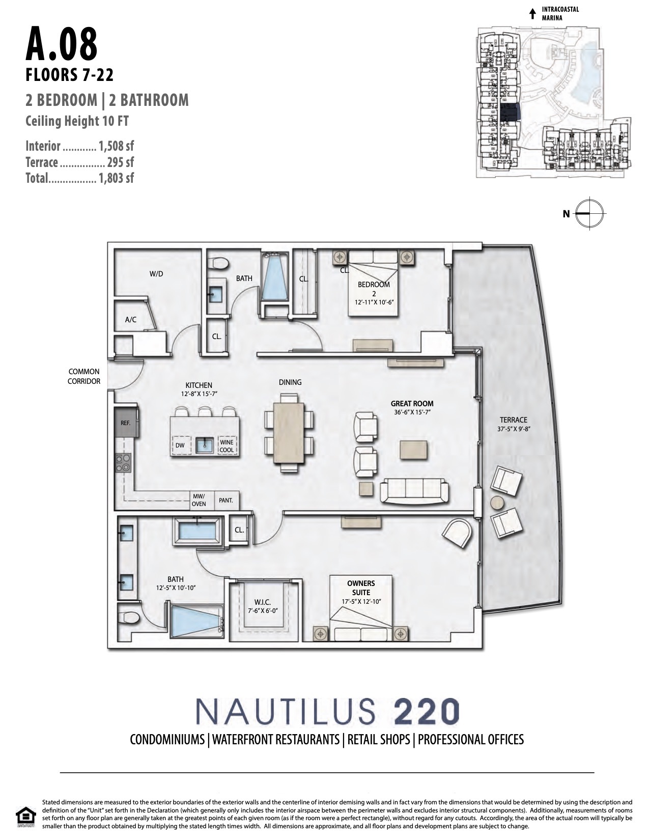 Floor Plan for Nautilus 220 Floorplans, A.08