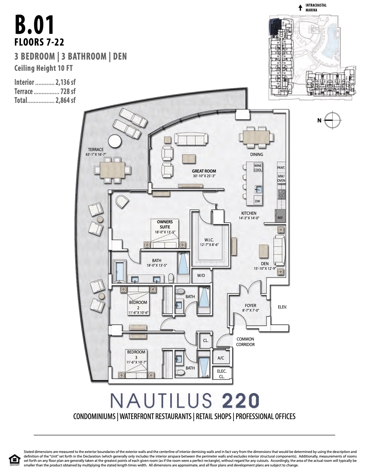 Floor Plan for Nautilus 220 Floorplans, B.01