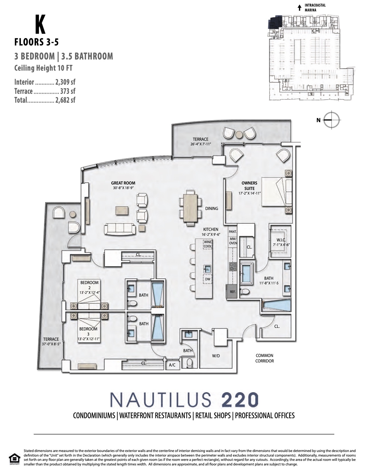 Floor Plan for Nautilus 220 Floorplans, K