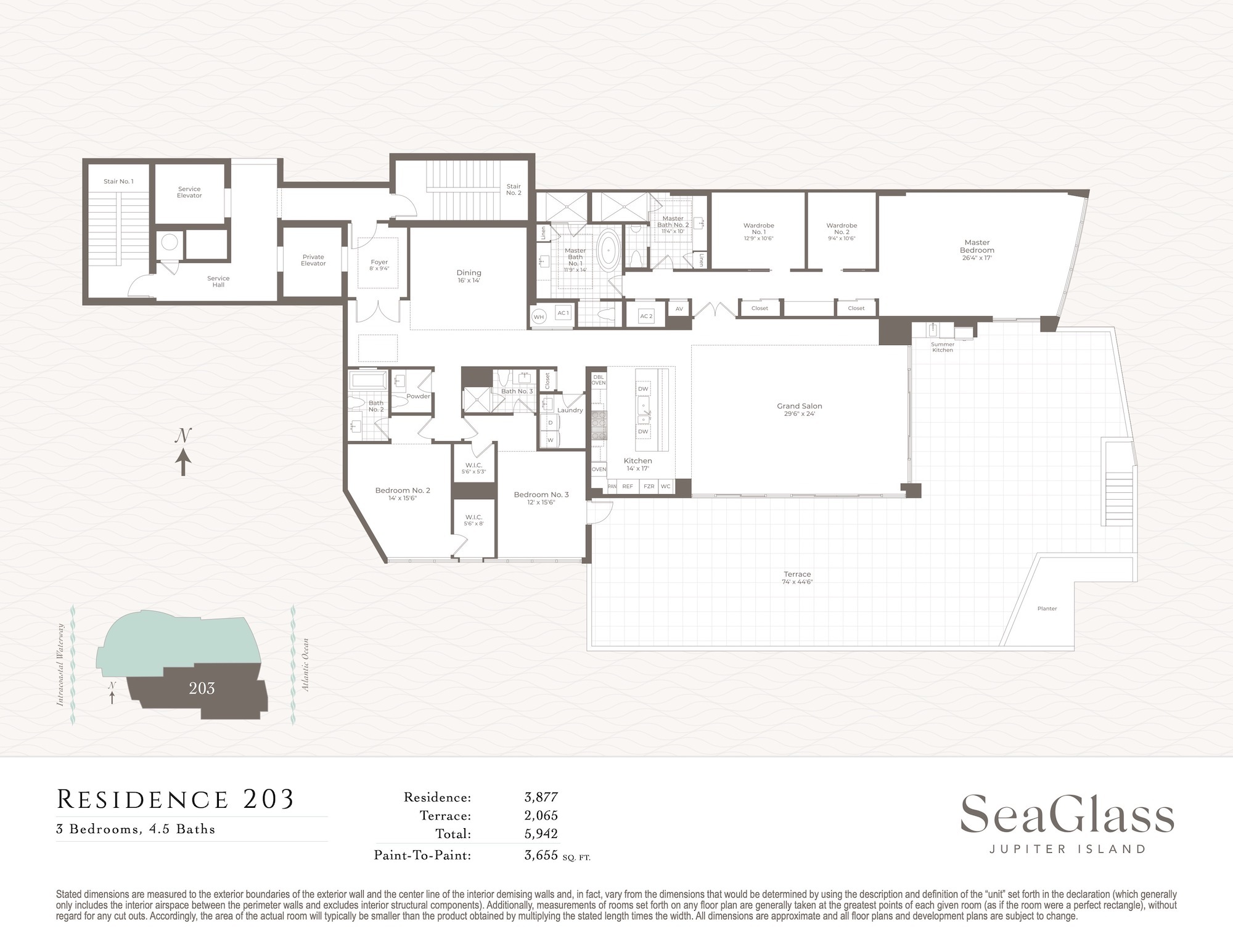 Floor Plan for Seaglass Floorplans, Residence 203